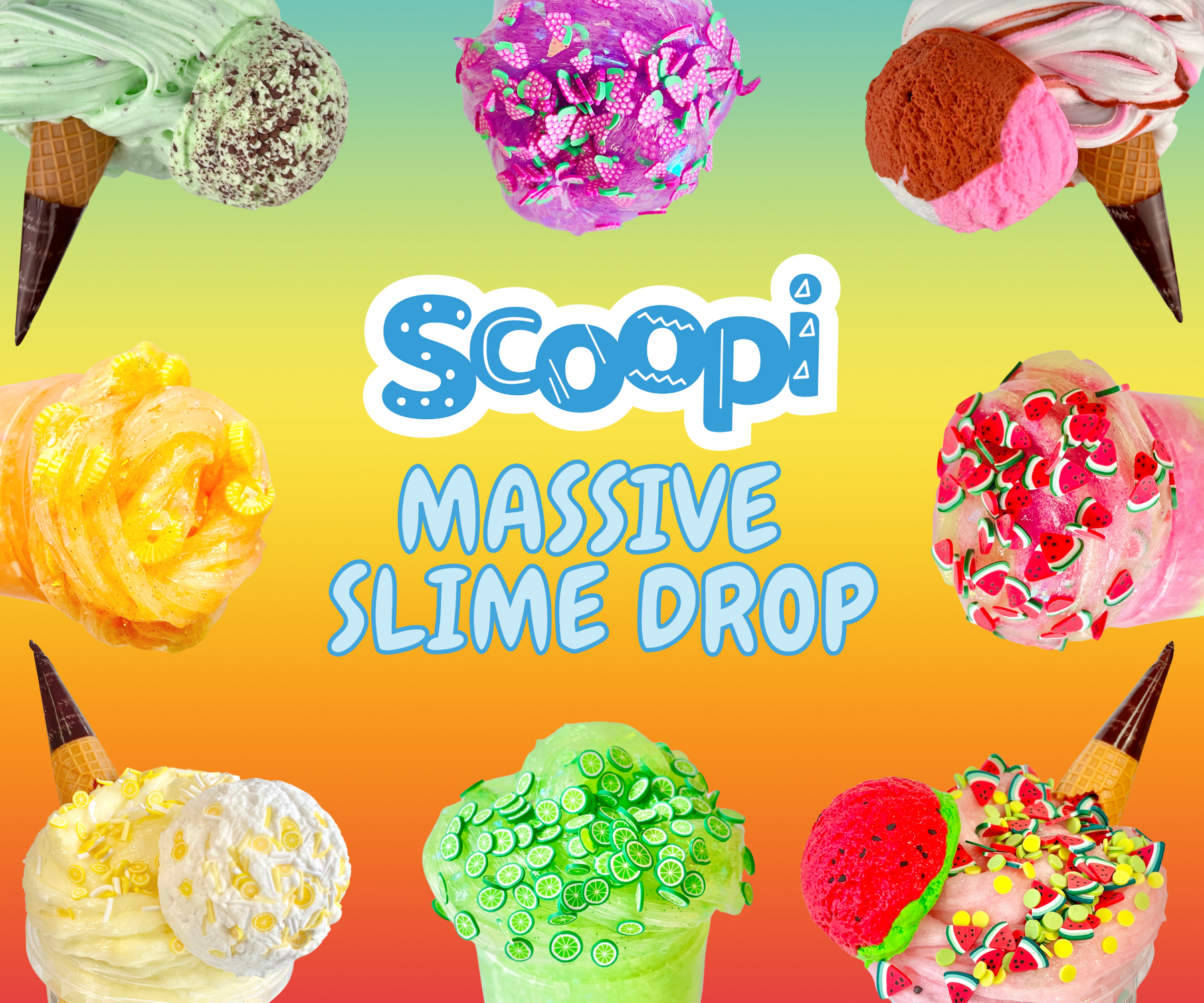 Introducing: Summer Spritz and Ice-Cream Scoopi Slimes!