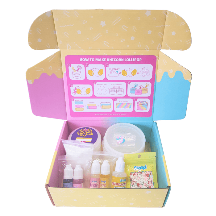 Unicorn Lollipop DIY Slime Kit