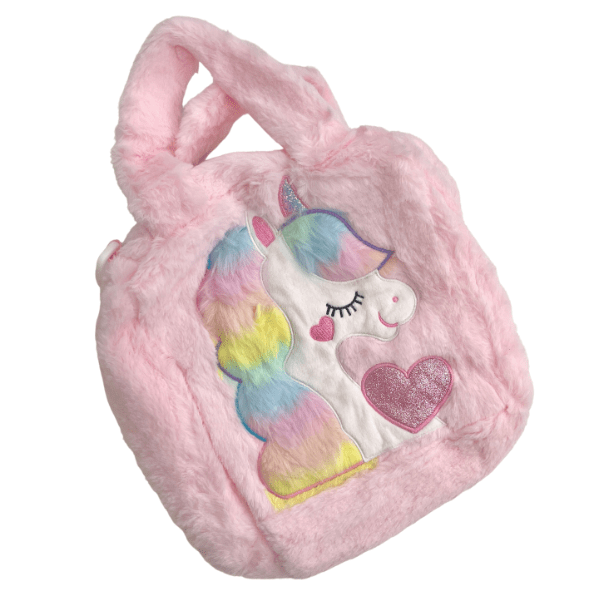 Fluffy Unicorn tote handbag