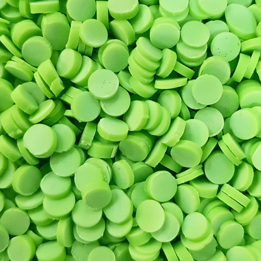 Round Green Confetti Sprinkles (15g)