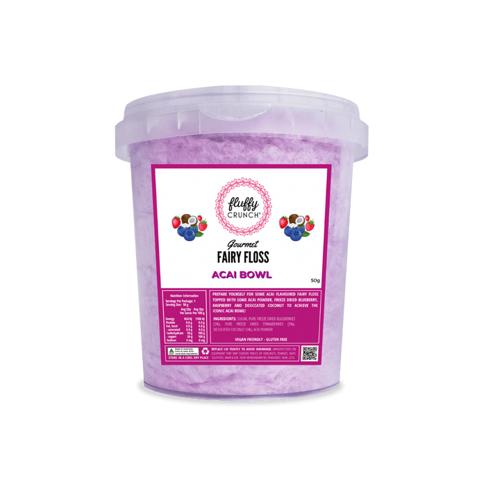 Fluffy Crunch Fairy Floss (50g)