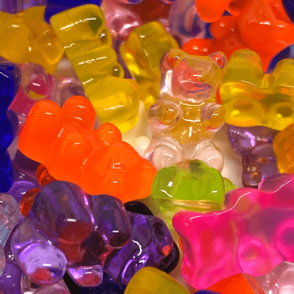 Jelly Bear Charms x 5