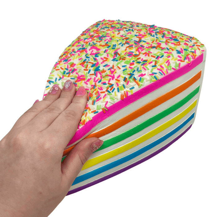Amazon.com: Ganjiang Giant Squishy Toys Jumbo Rainbow Cake Squishy Slow  Rising with Rainbow Sprinkles Collection Gift Stress Reliever : Toys & Games