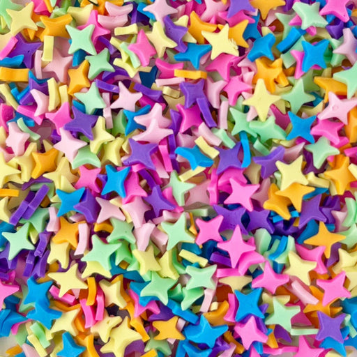 Colourful 4-Point Star Sprinkles (15g)