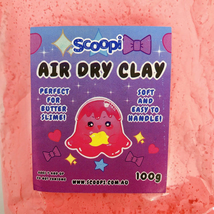 A bag of 100g of pink air dry clay