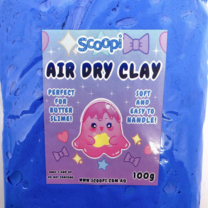 A bag of 100g of blue air dry clay