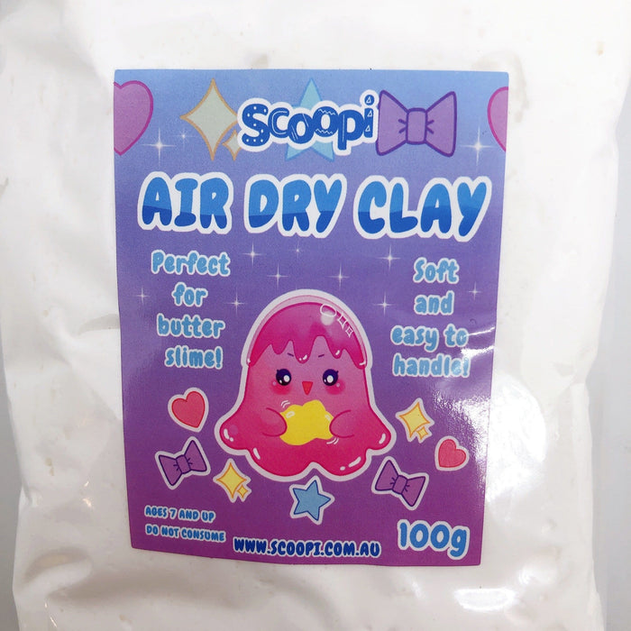 A bag of 100g of white air dry clay