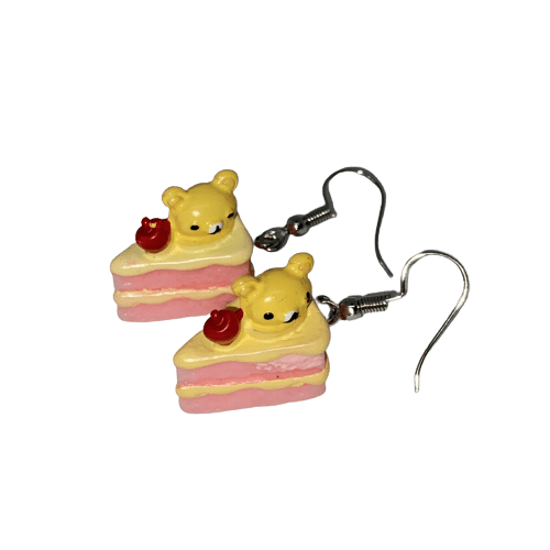 Beary Strawberry Shortcake Earrings