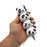 A hand holding a pen with four panda head squishies