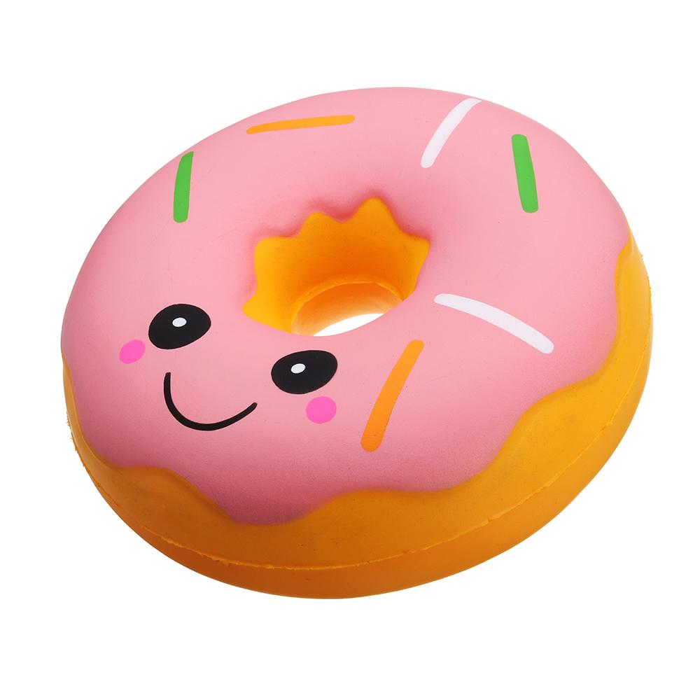 Pink Jumbo Circle Donut Squishy Jumbo Pink Donut Squishy