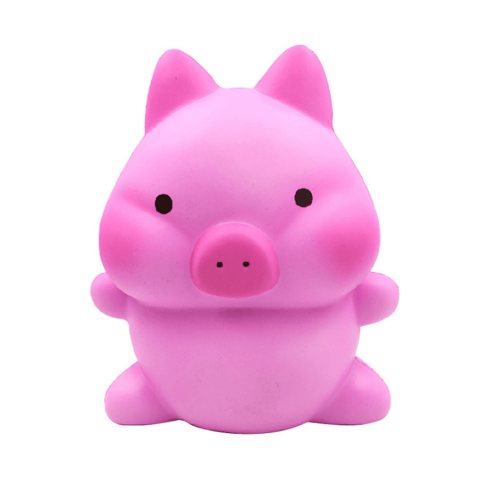 A pink piggy squishy