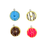 4 sweet donut charms.