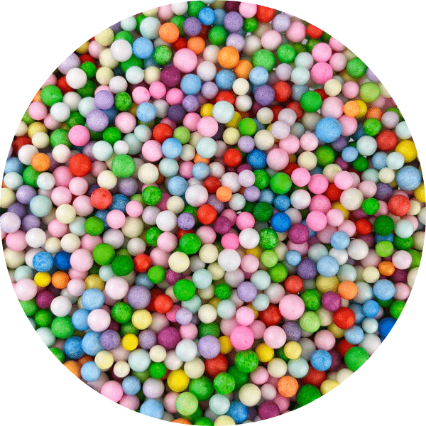Multicoloured Foam Beads